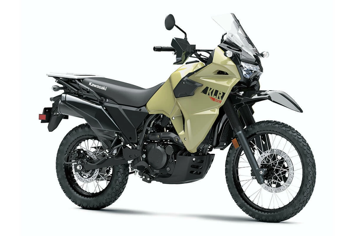 Kawasaki KLR650 (LAMS) (MY22) | Brisbane Motorcycles Pearl Sand Khaki 2 Kawasaki KLR650 (LAMS) (MY22) | Brisbane Motorcycles Pearl Sand Khaki - Image 2
