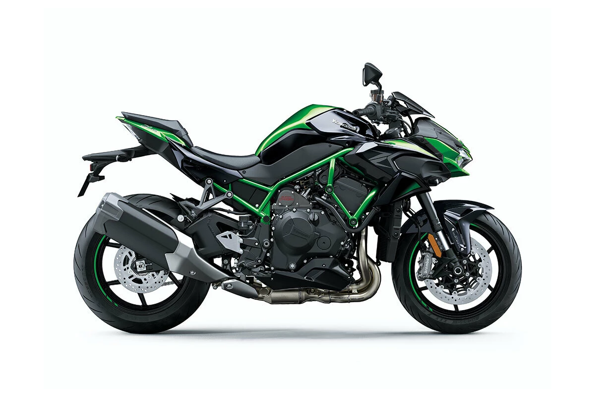Kawasaki Z H2 (MY22) | Brisbane Motorcycles Metallic Diablo Black / Emerald Blazed Green 1 Kawasaki Z H2 (MY22) | Brisbane Motorcycles Metallic Diablo Black / Emerald Blazed Green
