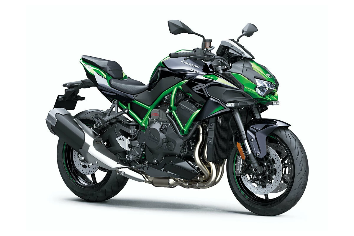 Kawasaki Z H2 (MY22) | Brisbane Motorcycles Metallic Diablo Black / Emerald Blazed Green 2 Kawasaki Z H2 (MY22) | Brisbane Motorcycles Metallic Diablo Black / Emerald Blazed Green - Image 2