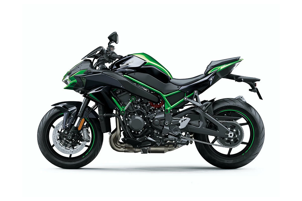 Kawasaki Z H2 (MY22) | Brisbane Motorcycles Metallic Diablo Black / Emerald Blazed Green 3 Kawasaki Z H2 (MY22) | Brisbane Motorcycles Metallic Diablo Black / Emerald Blazed Green - Image 3