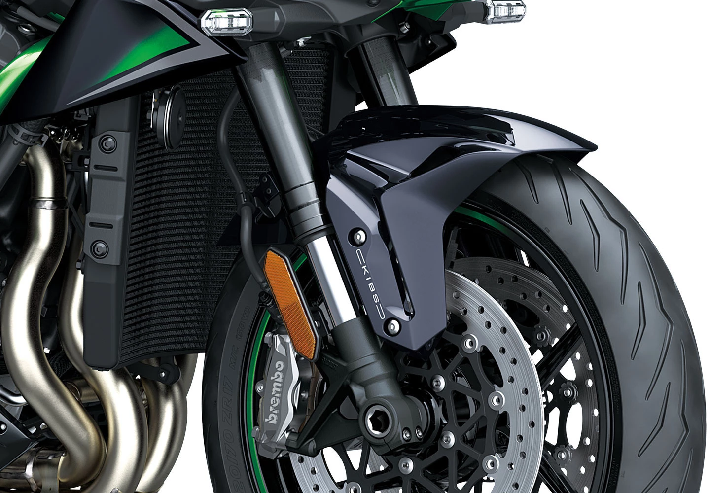 Kawasaki Z H2 (MY22) | Brisbane Motorcycles Metallic Diablo Black / Emerald Blazed Green 4 Kawasaki Z H2 (MY22) | Brisbane Motorcycles Metallic Diablo Black / Emerald Blazed Green - Image 4