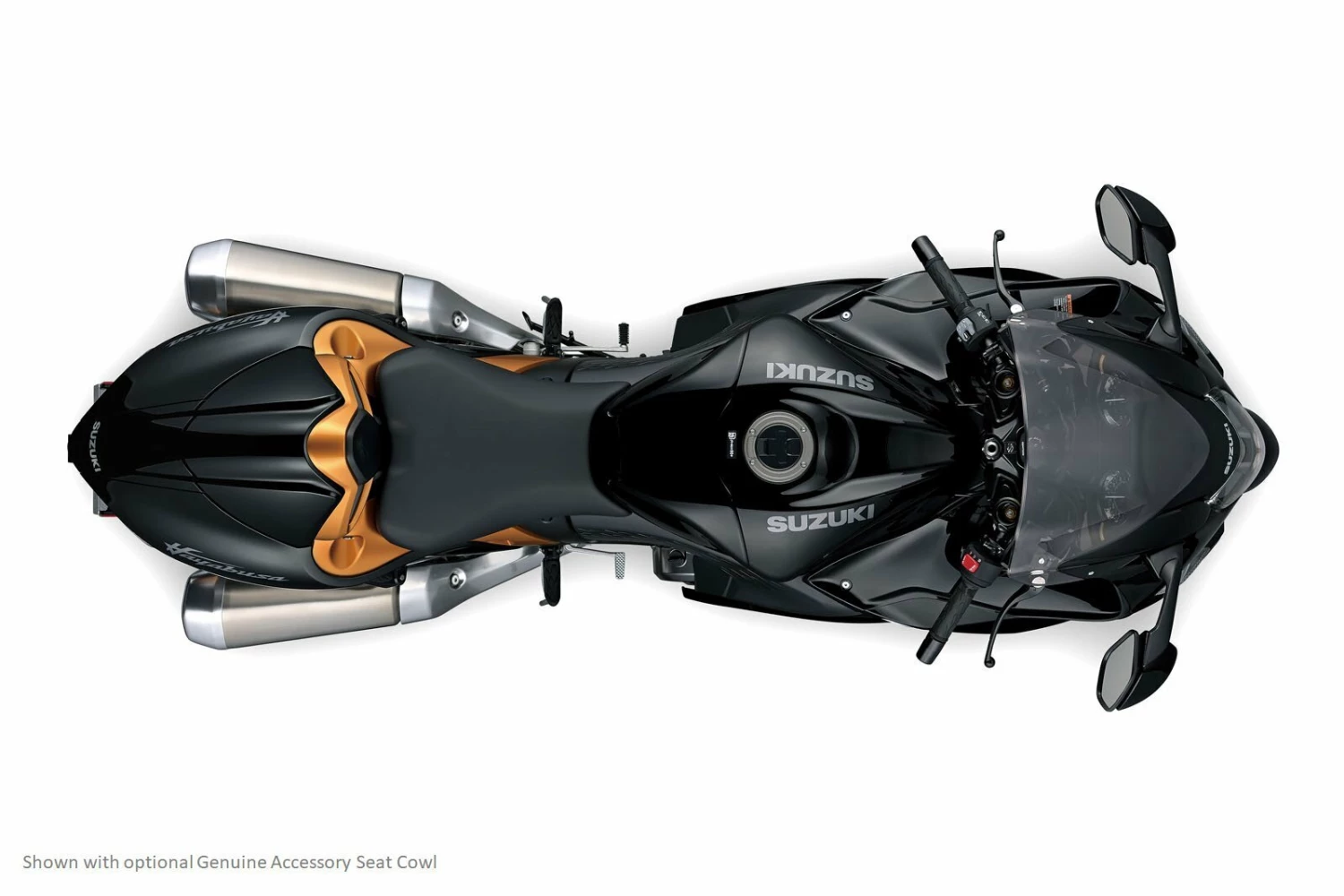 Suzuki Hayabusa Gen III (MY22) Glass Sparkle Black / Candy Burnt Gold 3 Suzuki Hayabusa Gen III (MY22) Glass Sparkle Black / Candy Burnt Gold - Image 3